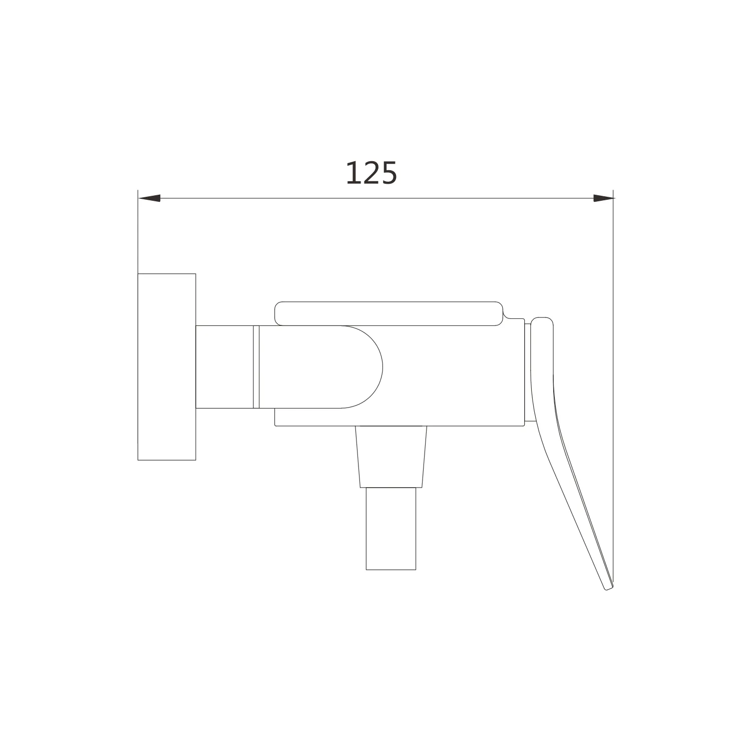 Гигиенический душ со смесителем Shevanik S4705C-1, белый