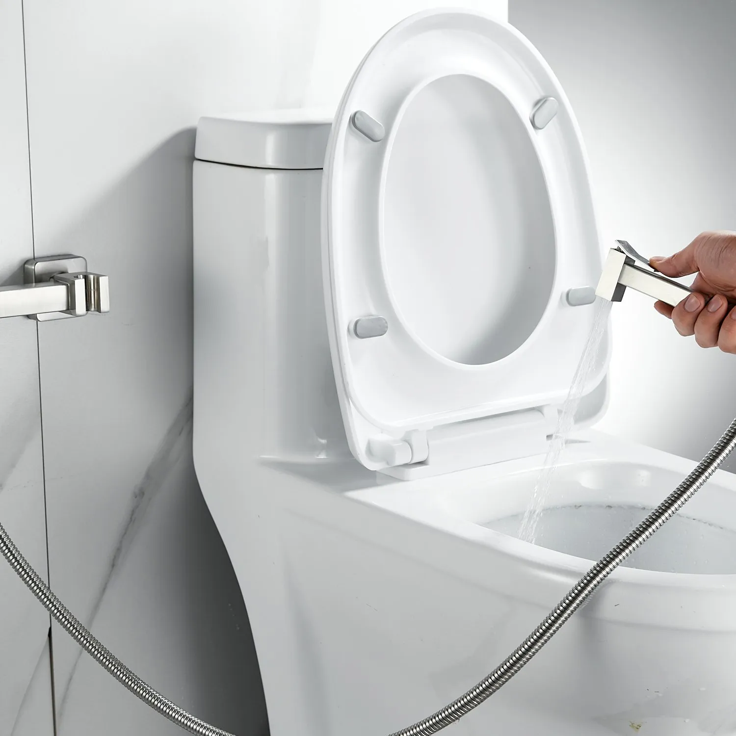 Гигиенический душ со смесителем Raffine F237L, сатин