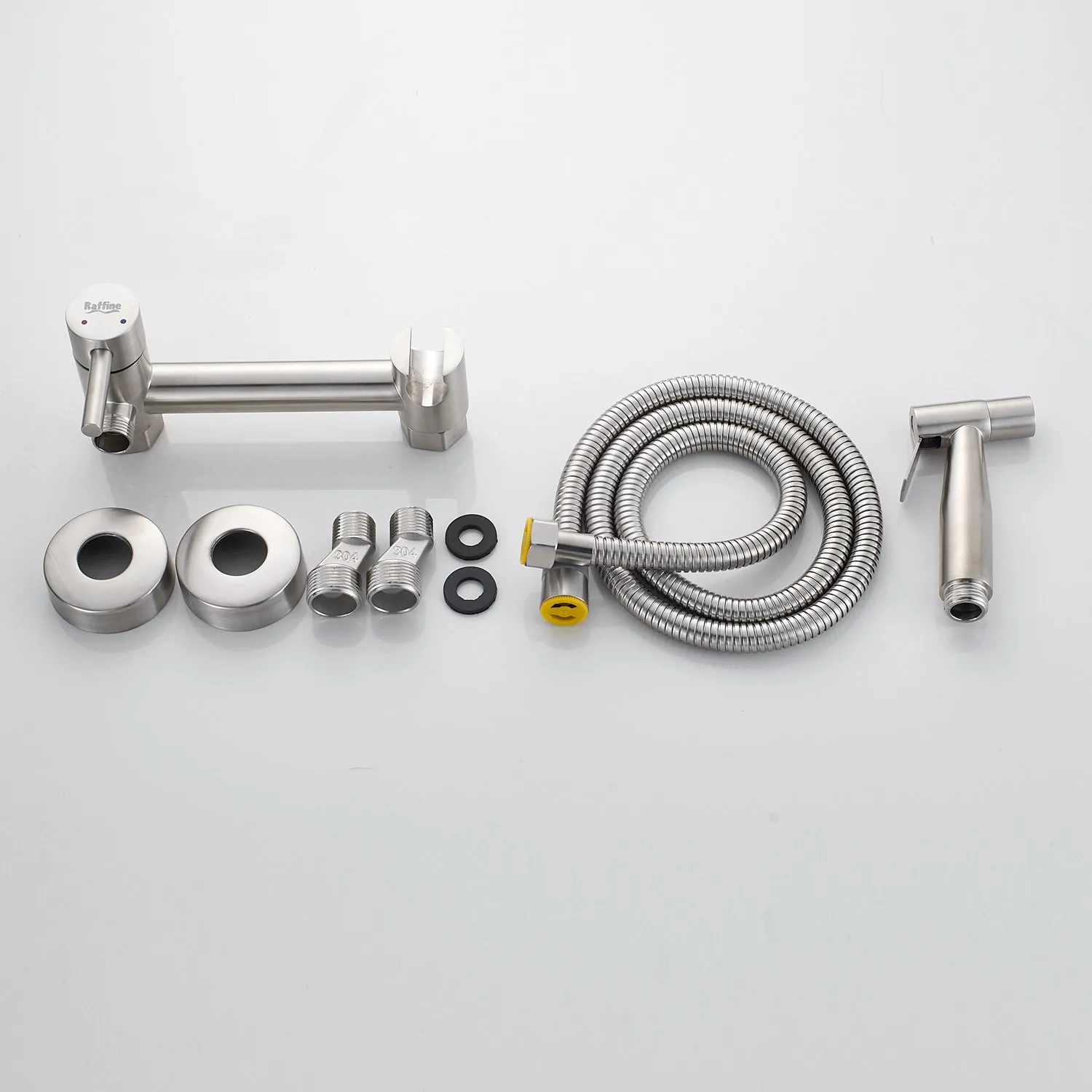 Гигиенический душ со смесителем Raffine F207L, сатин