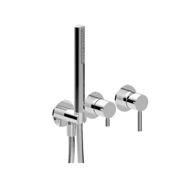 Смеситель для душа Fantini Nostromo, на 2 потребителя, сталь матовая (50 93 M784B)