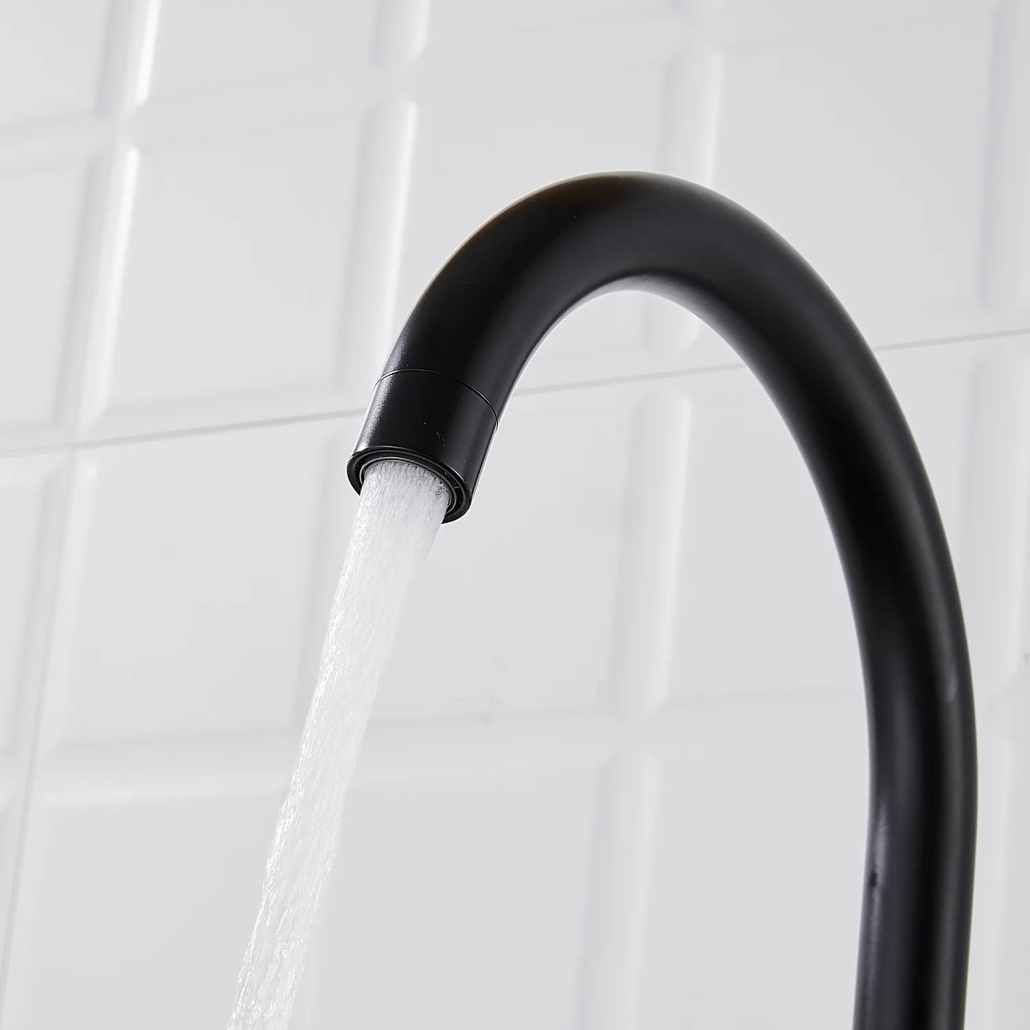 Смеситель для кухни с подключением фильтра Shevanik S428H, черный