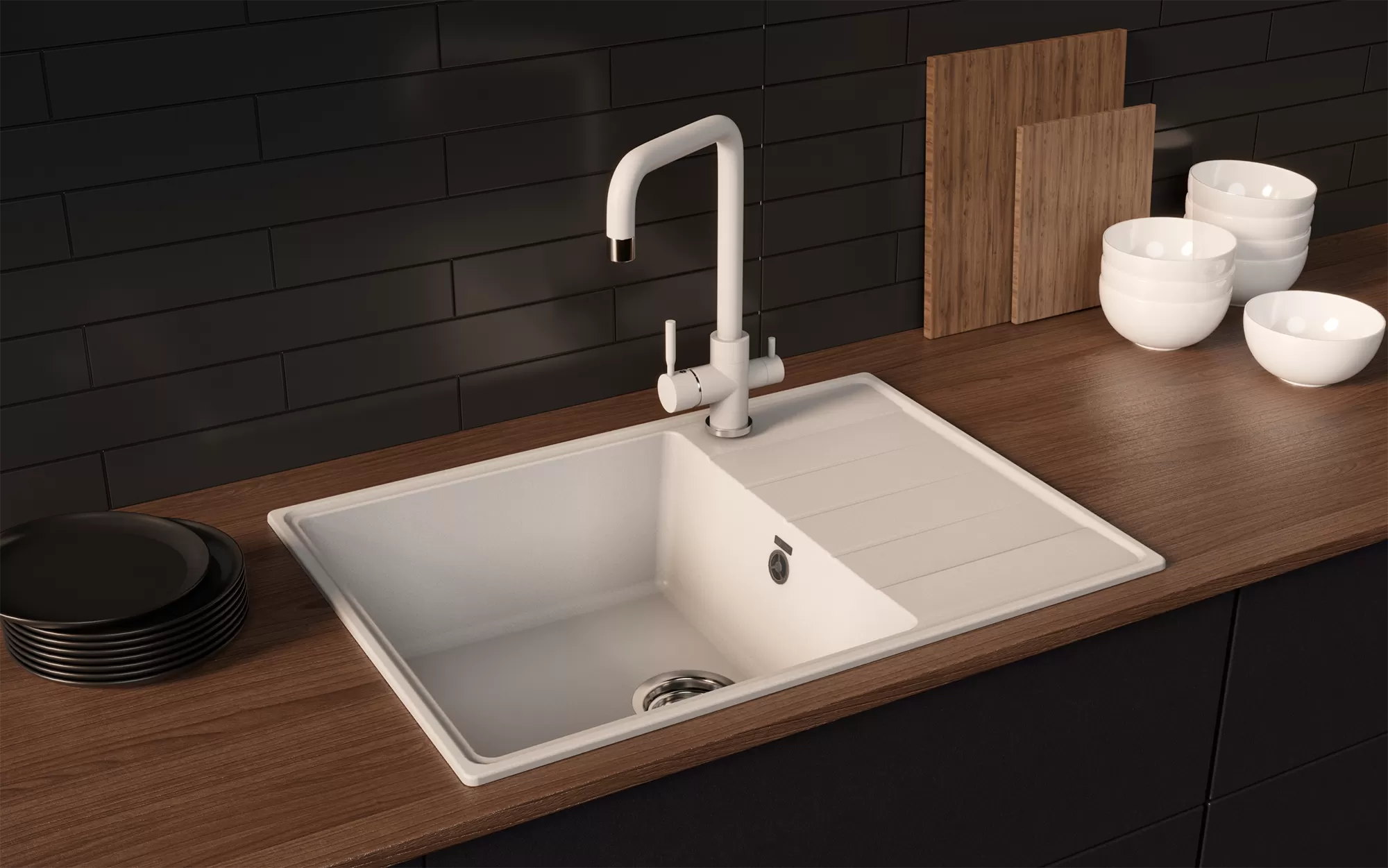 Мойка ULGRAN Quartz космос (Prima 700-08)