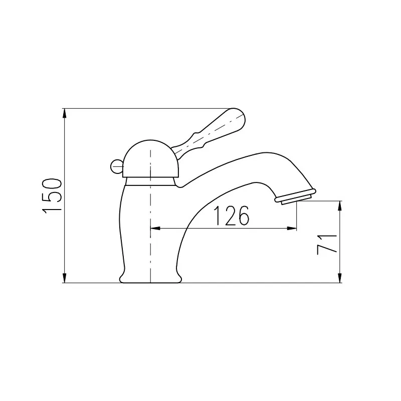 Смеситель для раковины Rav Slezak Labe L527.5SM