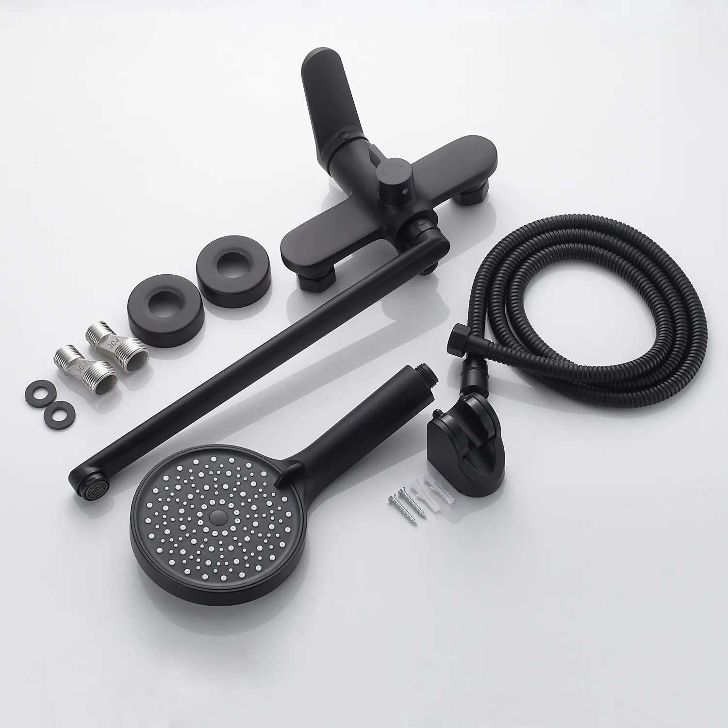 Смеситель для ванны Shevanik S4322H, черный