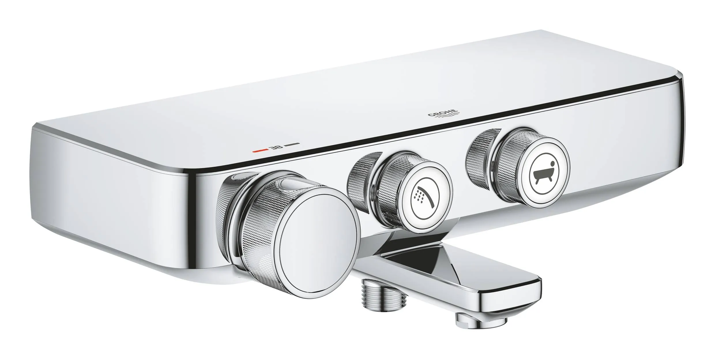 34718000 Grohtherm SmartControl Термостатический смеситель для ванны, настенный монтаж, хром