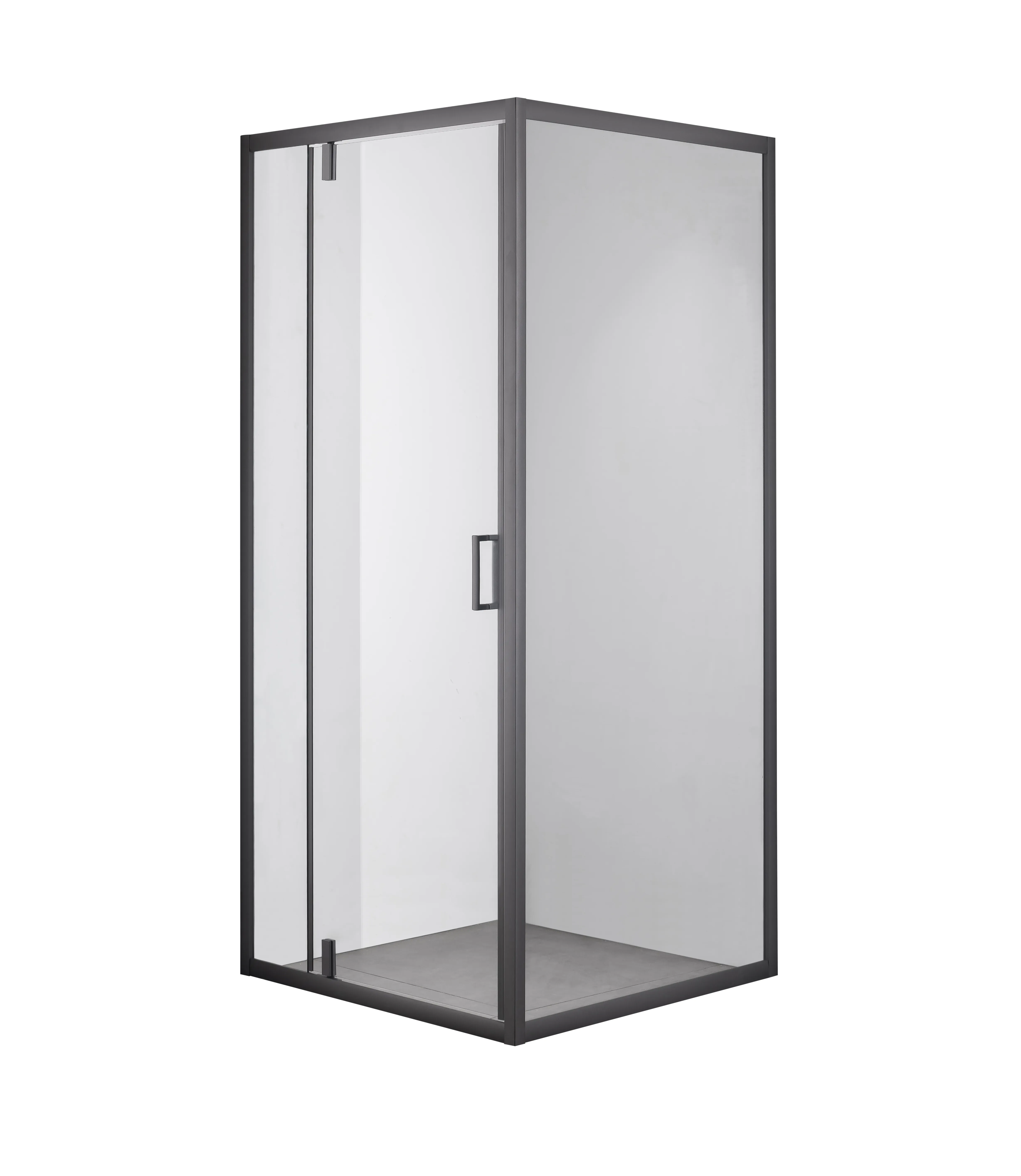 Душевой уголок OLIVE'S DUERO, квадратный, 900*900*1950 мм, черный (DR-90CS-SW-GB)