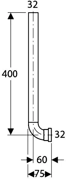 Патрубок смыва для писсуара Geberit 119.704.16.1