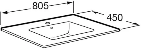 Раковина Roca Victoria Nord 80 см (32799C000)