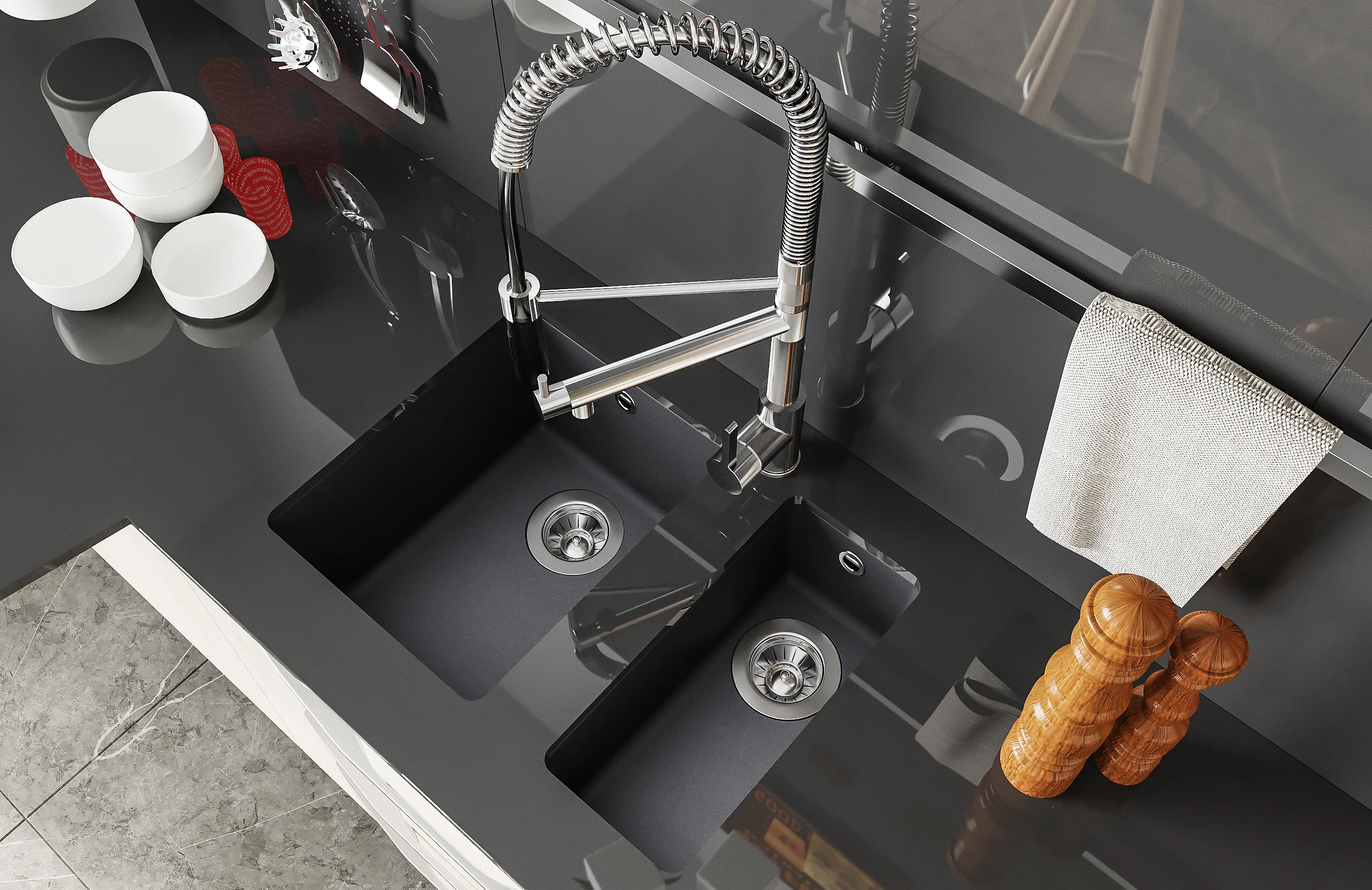 Кухонная мойка Florentina ВЕГА 22.325.D0510.307, серый шёлк