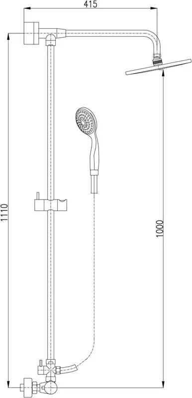 Душевая система Rav Slezak Dunaj Termostat TRM81.5/4-01