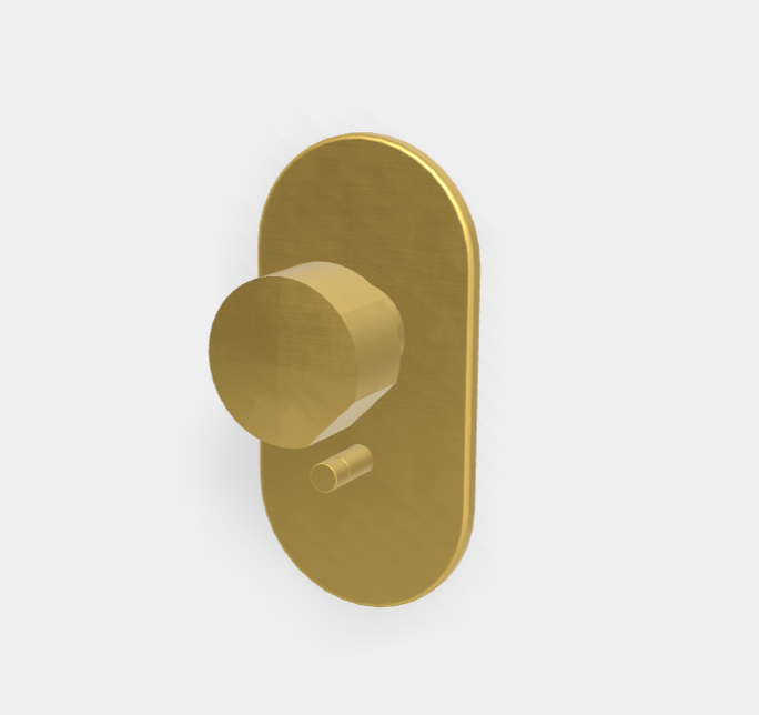 Смеситель для душа Fima Carlo Frattini So, на 2 потребителя, золото брашированное (F3189X2OS)