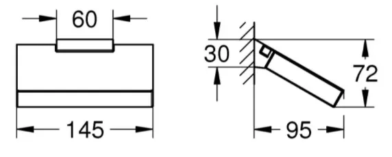 Держатель туалетной бумаги Grohe Selection Cube  40781000 хром