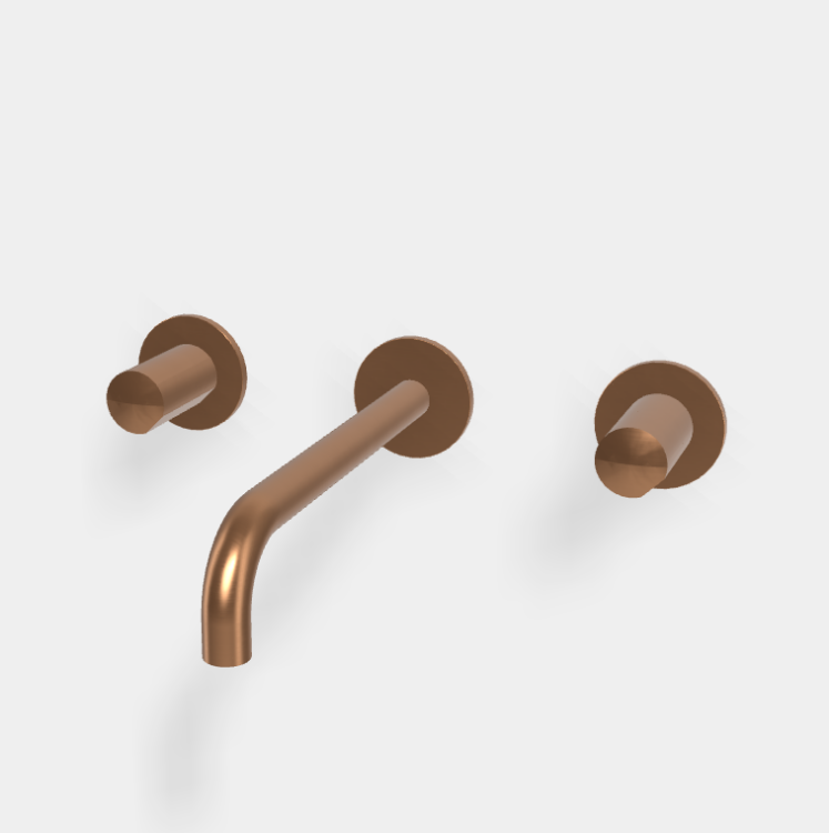 Смеситель для раковины Fima Carlo Frattini So, бронза брашированная янтарная (F3191L/5ZS)