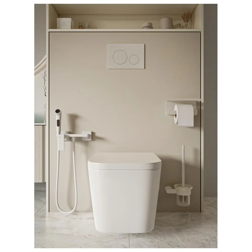 Гигиенический душ со смесителем Knotlor FHS02S0WY, белый