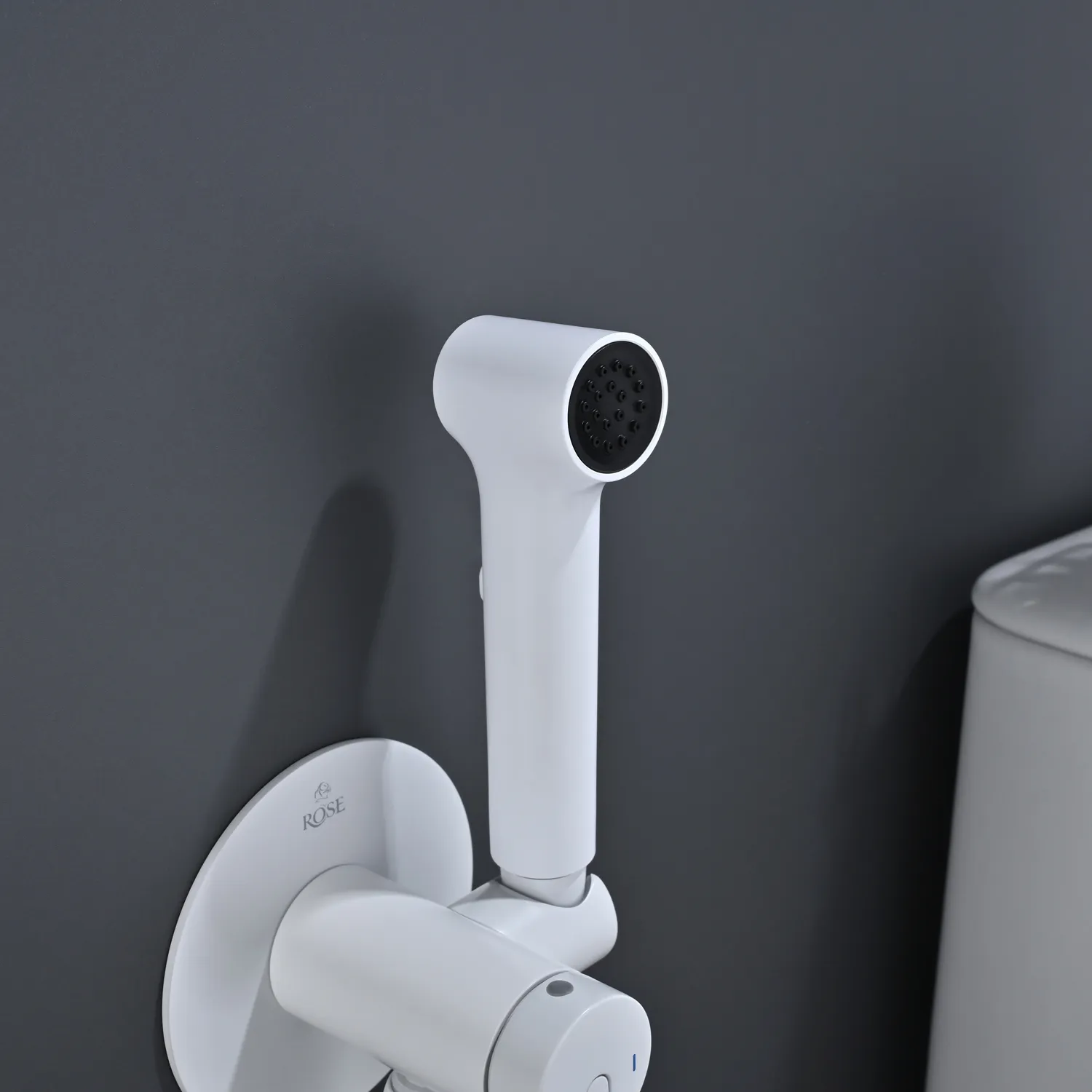 Гигиенический душ со смесителем Rose R235C, белый