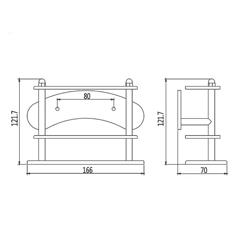 Держатель зубных щеток D-Lin D215100, хром