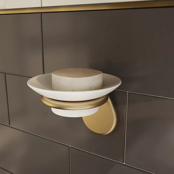 Мыльница IDDIS Oldie, керамика, сплав металлов, бронза, (OLDBRC0i42)