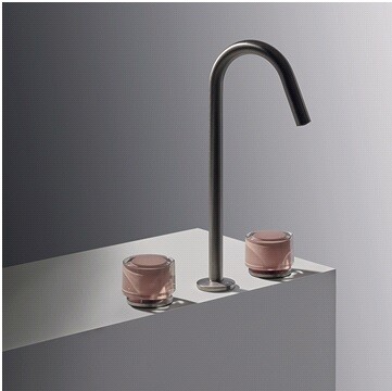 Ручка для смесителя Fima Carlo Frattini So, глянцевое стекло/античный розовый (S2V04)