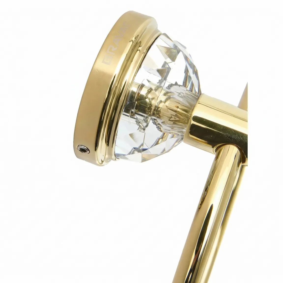 Кольцо для полотенец золото с кристаллами Swarovski BRAVAT (D7286G-SW)