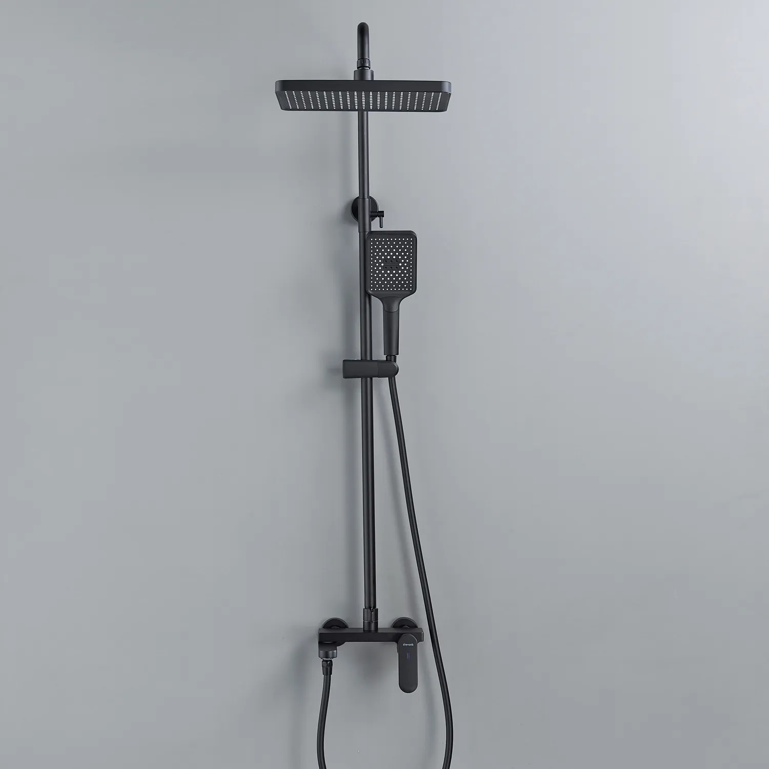 Душевая система Shevanik S4536H, черный