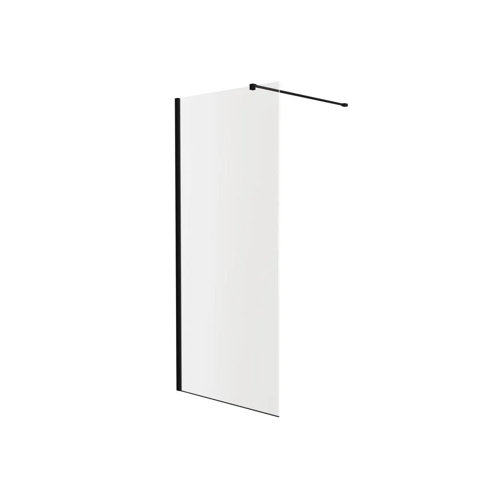 Душевая перегородка Knotlor WI090CG0BL 90х200, черный