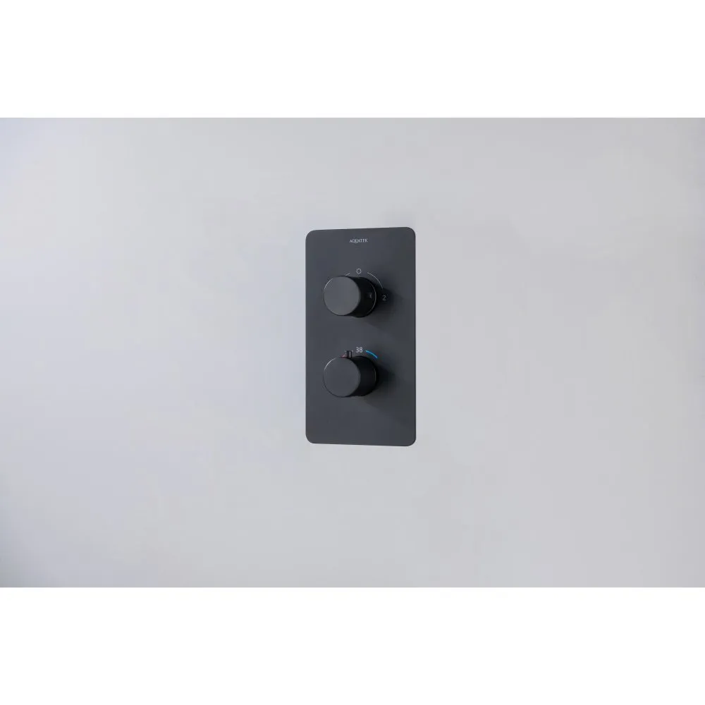 AQ1376MB ЕВРОПА Set 3 в 1 душевой комплект 2 режима, матовый черный