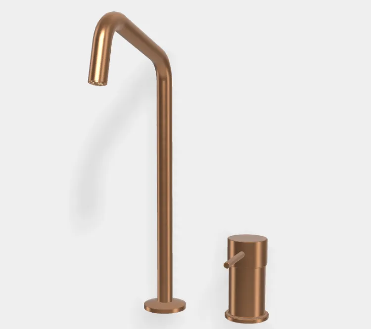 Смеситель для раковины Fima Carlo Frattini Spillo Up, брашированная янтарная бронза (F3271NDZS)