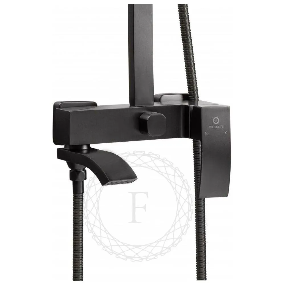 Душевая система FILARETE Waterfall FL2010BG, графит