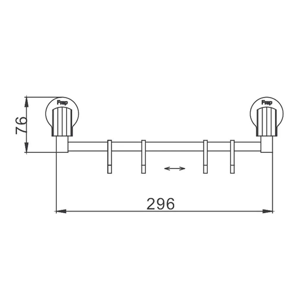Планка с крючками FRAP F3315-4,