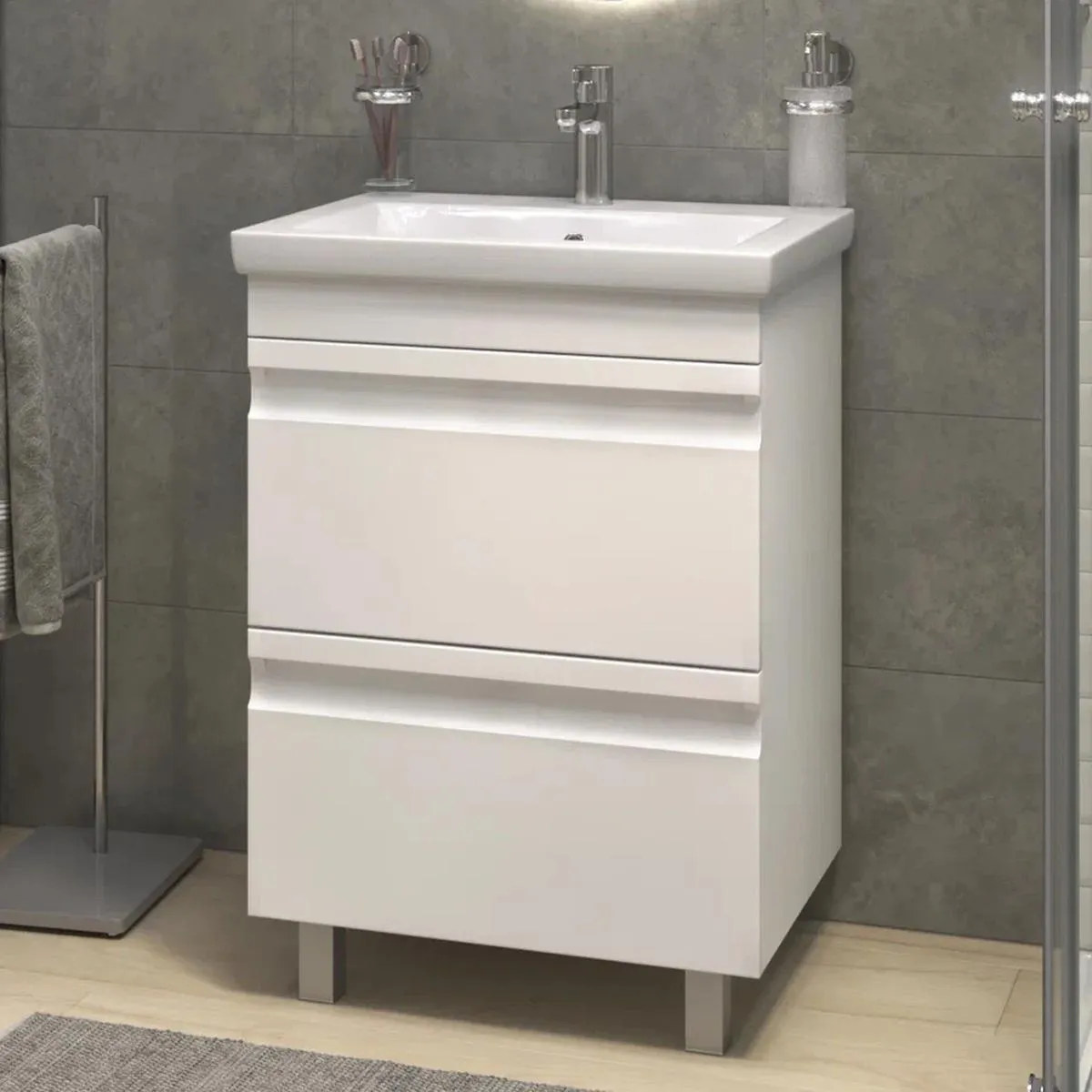 Тумба с раковиной напольная VIGO Holly 039, 60 см