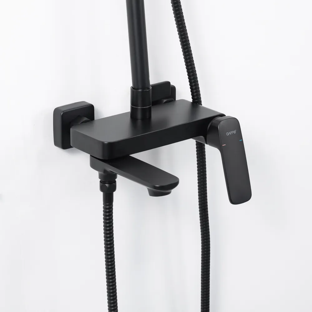 Душевая система GAPPO G2428-6, черный