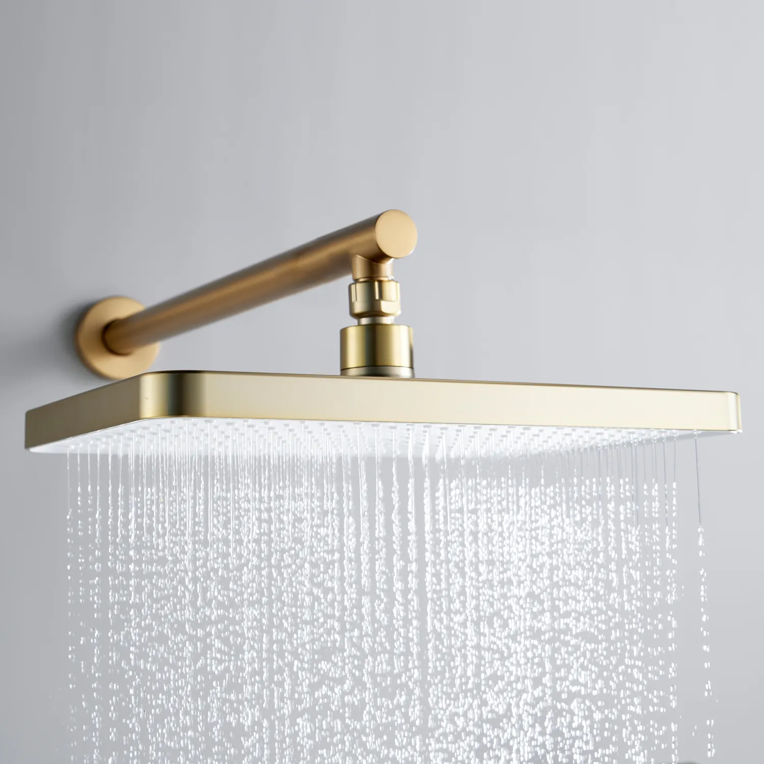 Душевая система встраиваемая Shevanik S9935G, золотой сатин