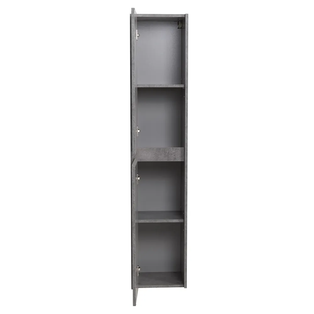 Шкаф подвесной BelBagno Kraft 330х1600х300 мм, Cemento Grigio (KRAFT-1600-2A-SC-CG-L)