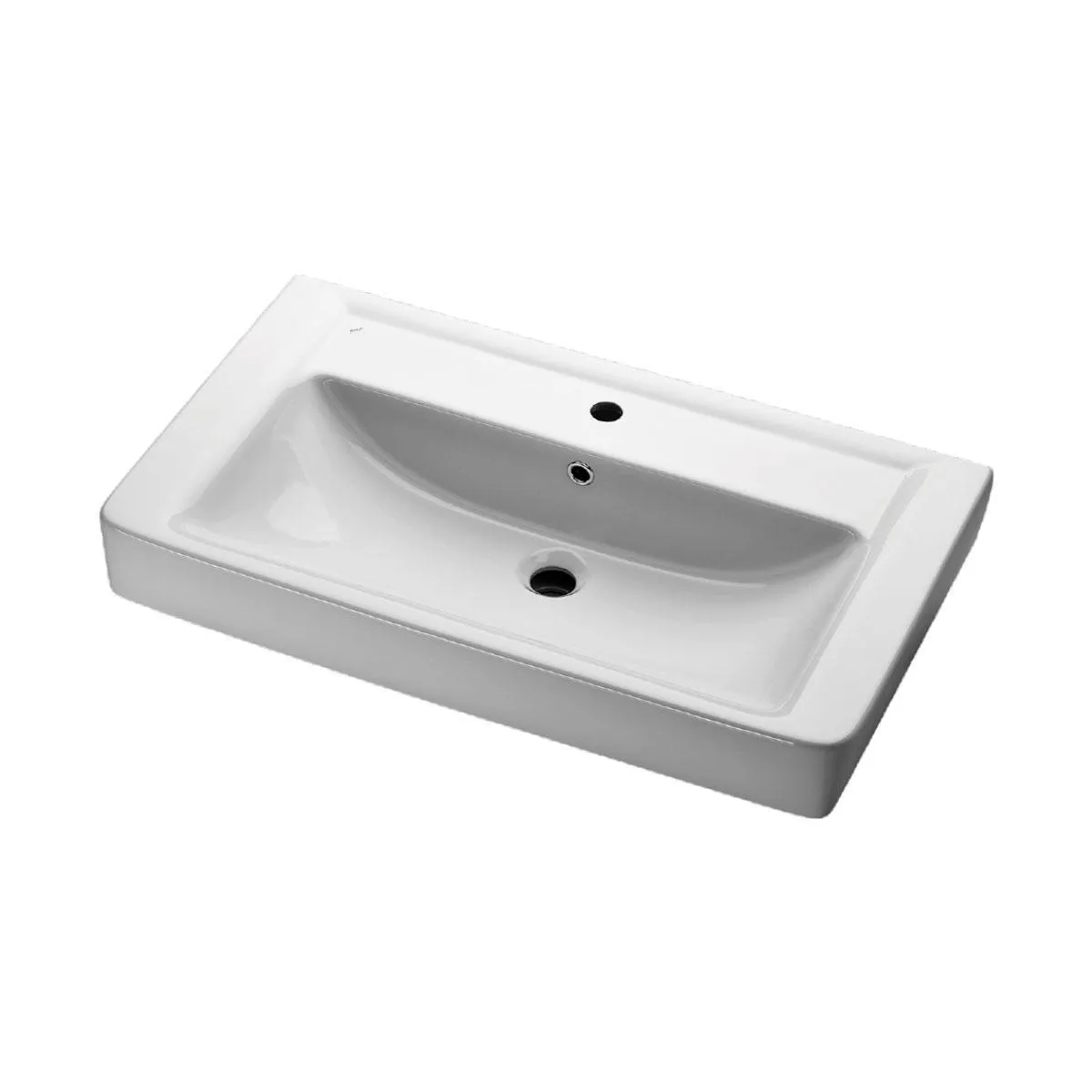 Тумба с раковиной подвесная Dreja Q 80 см, белый