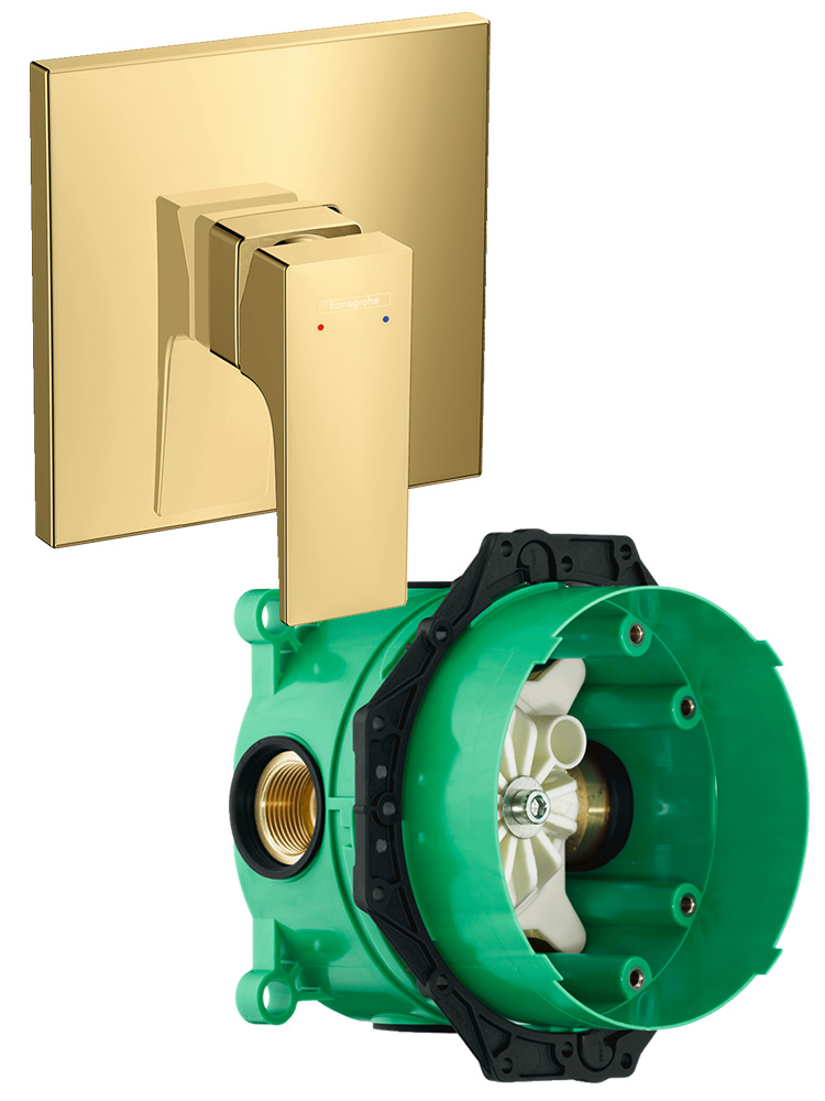 32565990S Set HG Metropol смеситель для душа (32565990+01800180) полир,золото