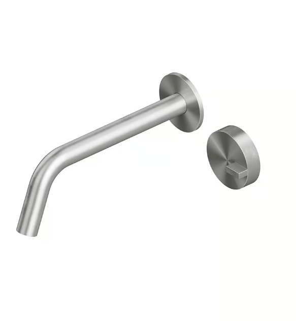 Смеситель для раковины Quadro design Q, сталь брашированная (18 11 AS)