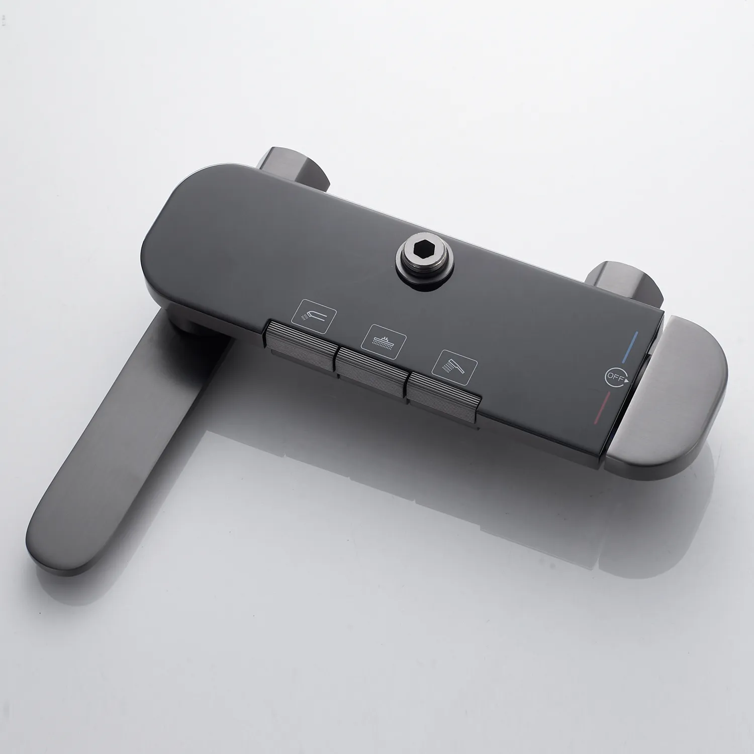 Душевая система Shevanik S4726T, оружейная сталь