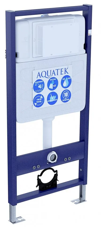 SET AQUATEK БЕТТА (рама AQUATEK Standard INS-0000012(без клавиши и крепежа)+унитаз БЕТТА AQ1253W-00 с тонким сиденьем soft-close