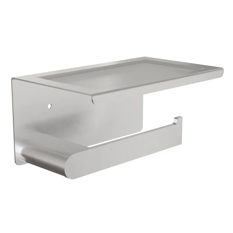 Держатель для туалетной бумаги с полочкой Knotlor PH102BS, сатин