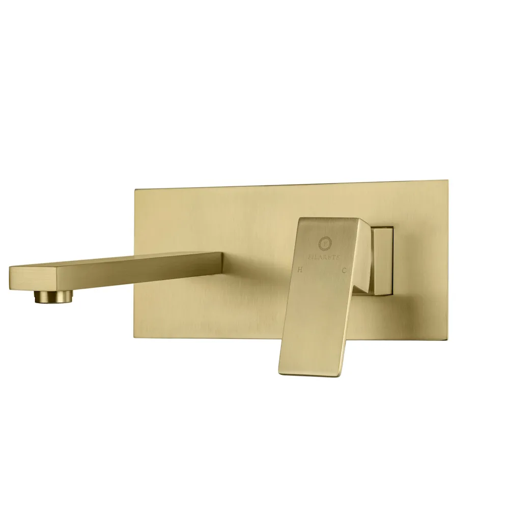 Смеситель для раковины встраиваемый FILARETE Fing FL4040MG, матовое золото