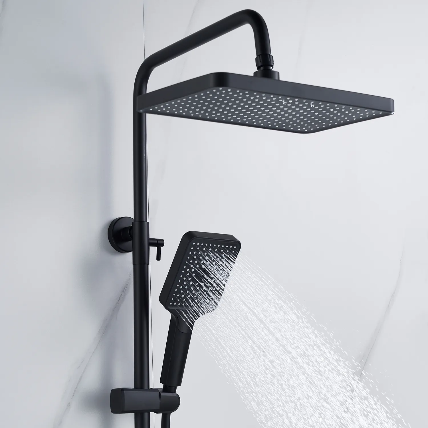 Душевая система Shevanik S4436H, черный