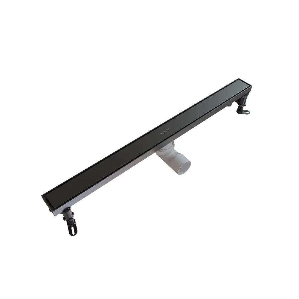 Душевой трап линейный Knotlor SDRW0700GM, вороненая сталь