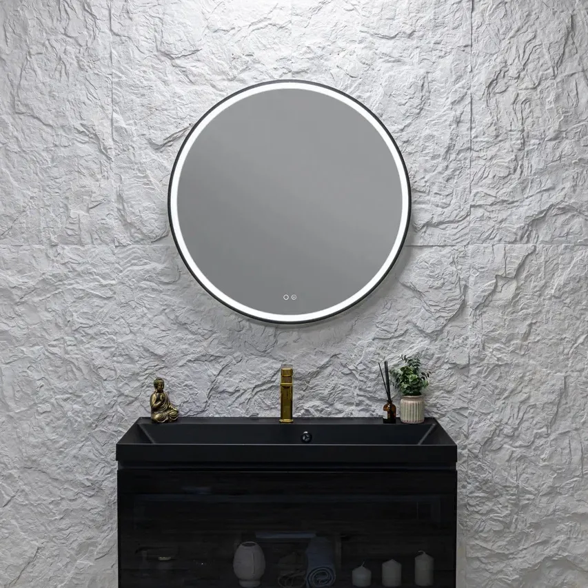Зеркало Silver Mirrors Делуна/Deluna D800 2.2 (TX, алюм. профиль, цвет черный, подогрев, сенсорный выключатель)