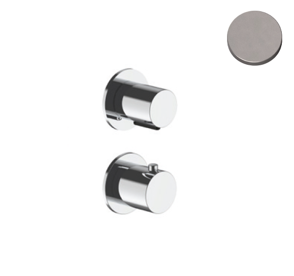 Смеситель для душа Fantini Torino, на 2 потребителя, Gun Metal Matt PVD (87 P5 G423B)