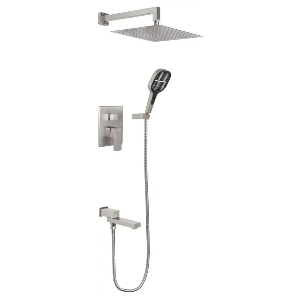 Душевая система встраиваемая Hansberge H6075NK, никель