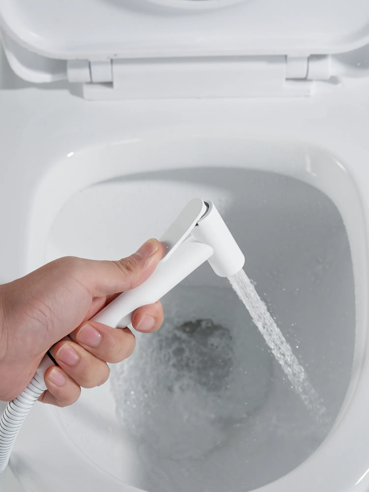 Гигиенический душ с термостатом Rose R915C, белый