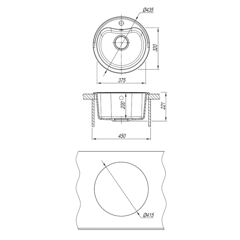 Кухонная мойка Dr. Gans ДОРА 25.015.B0435.405, терра