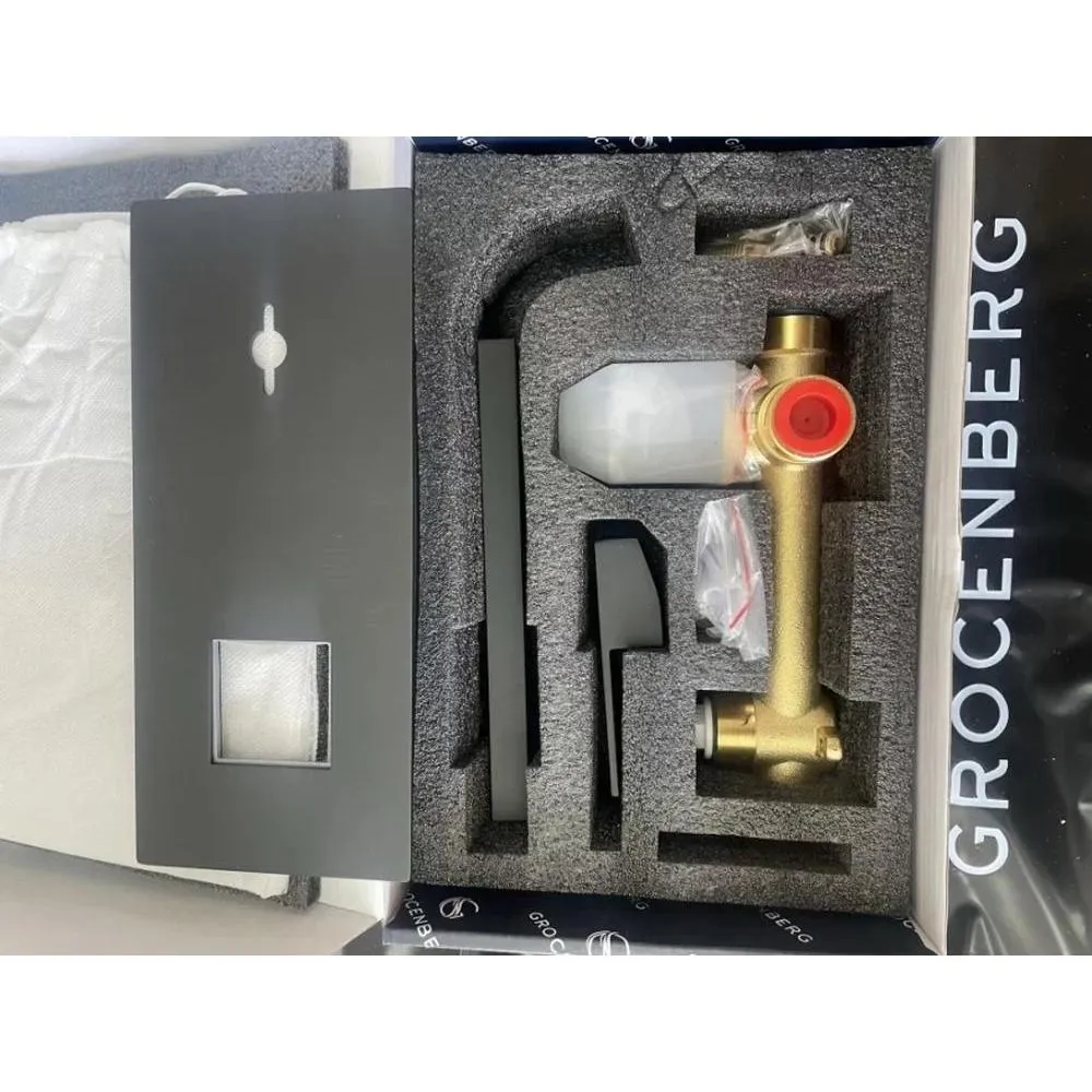 Смеситель для раковины встраиваемый Grocenberg GB588BL, черный