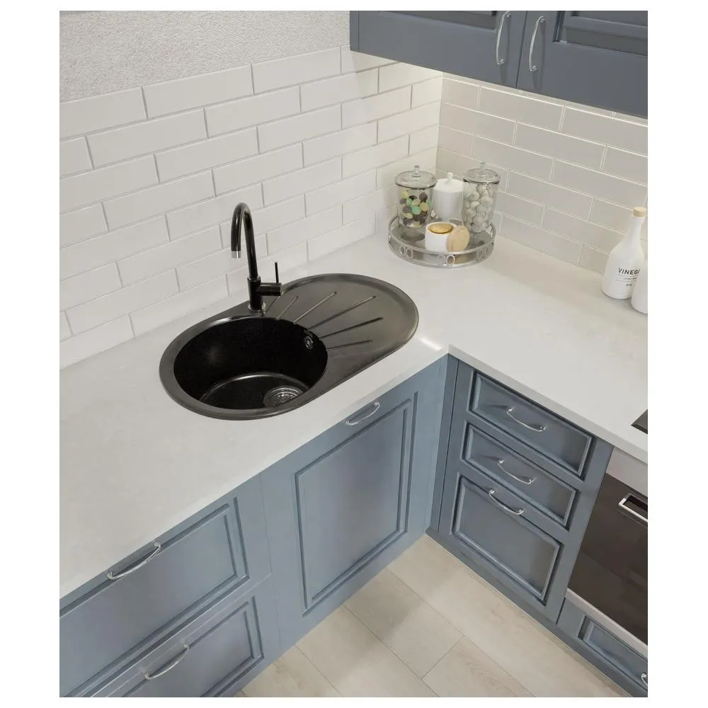 Кухонная мойка GranFest RONDO 750L, черный