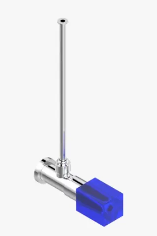 Вентиль THG Beyond Crystal -Blue crystal запорный, хром (U6K A02 181/S)